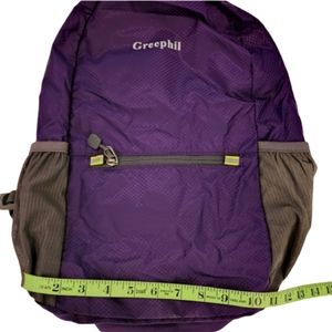 Purple Backpack bookbag handbag Greephil NEW